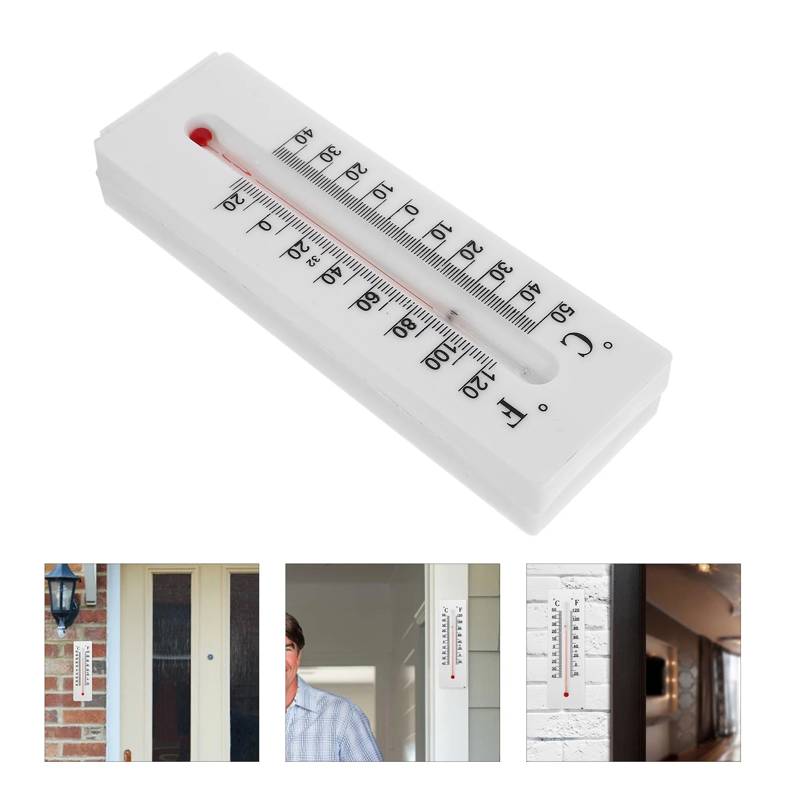 

House Key Hider Saving Holder Storage Decorative Thermometer Outdoor Office