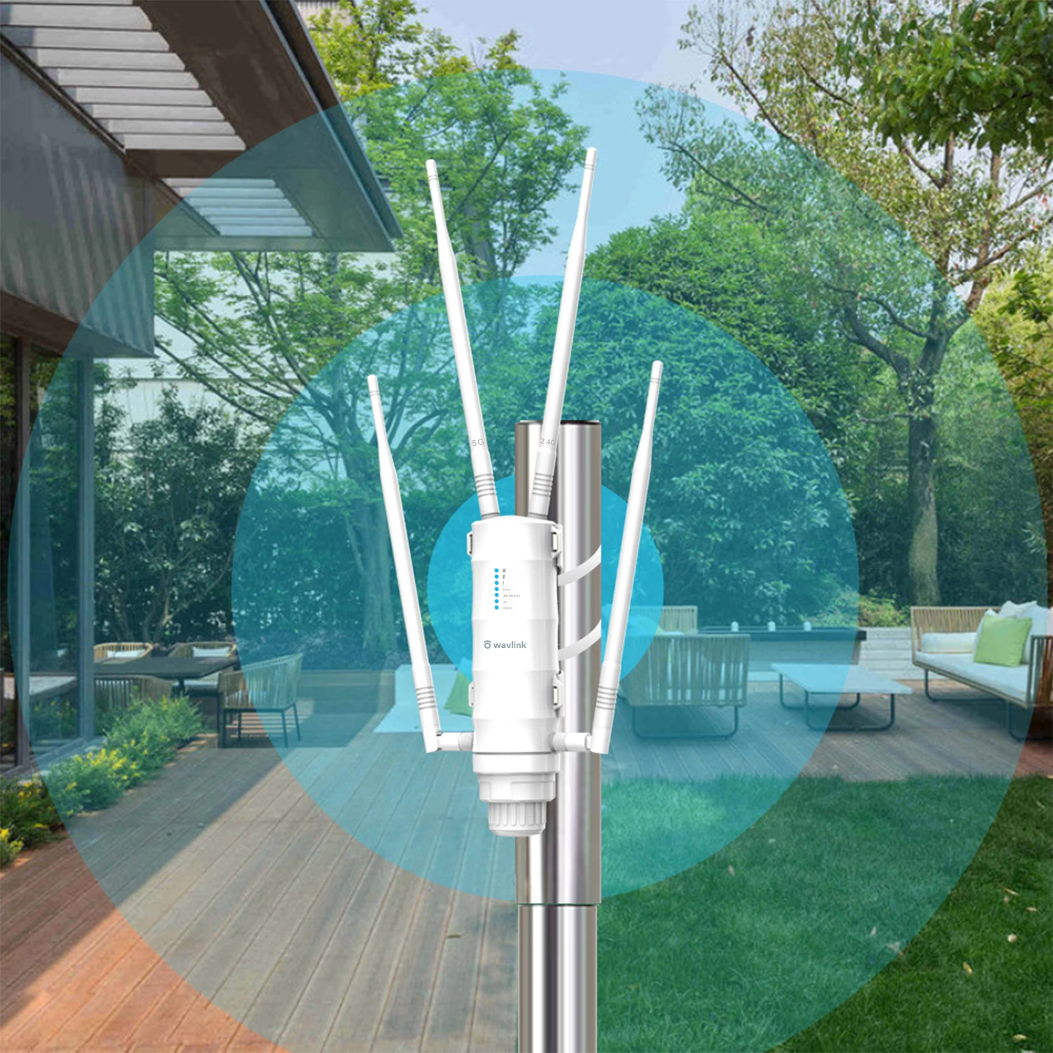 Wavlink Outdoor WiFi Range Extender Wireless Access Point Dual Band 2.4G+5Ghz High Power Wifi Router/Repeater Signal Booster POE images - 6