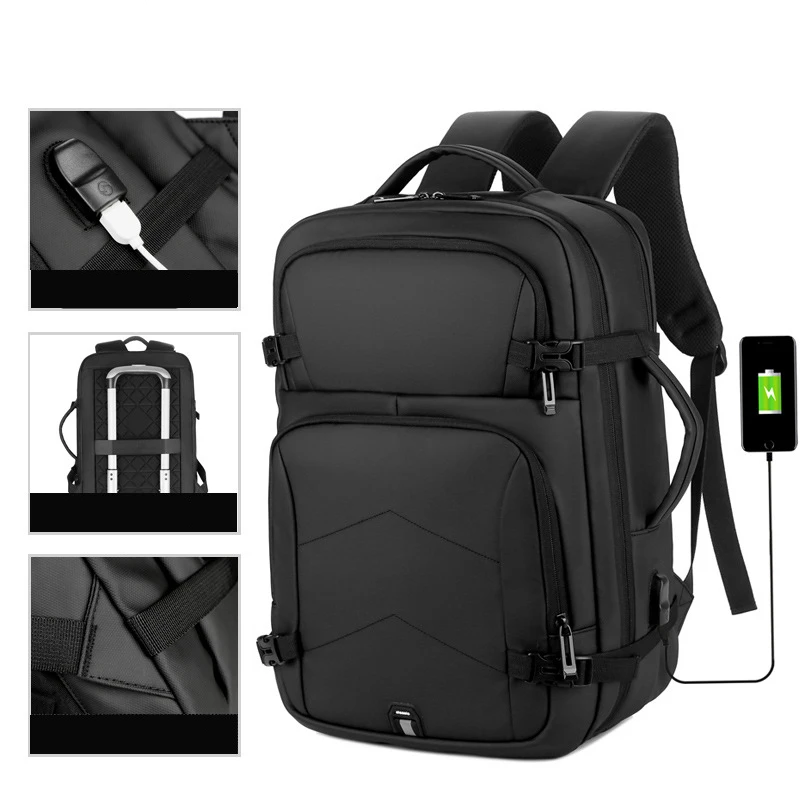 

Luxury Multi-functional 15.6 inch laptop Backpack USB Charging Waterproof Urban Business Rucksack Schoolbag Larger Travel bag