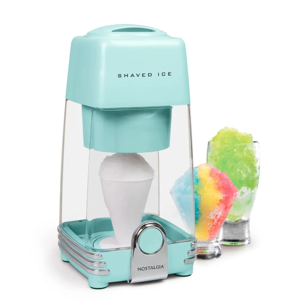 

Electric Shaved Ice & Snow Cone Maker Ice Machine for Home Icee Slushie Machine Slush Hail Shaving Snowflake Scraping Crusher