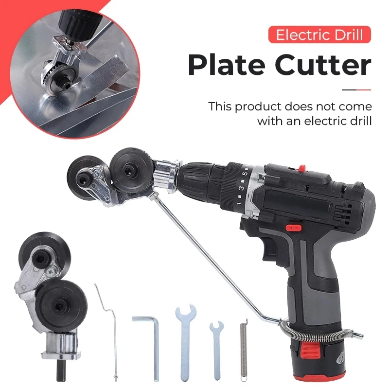 

Cutting Metal Tin Electric Electric Plate Iron Plate Retrofit Cutter Fast Shears Drill Metal Cutter Mintiml® Labor-Saving Drill