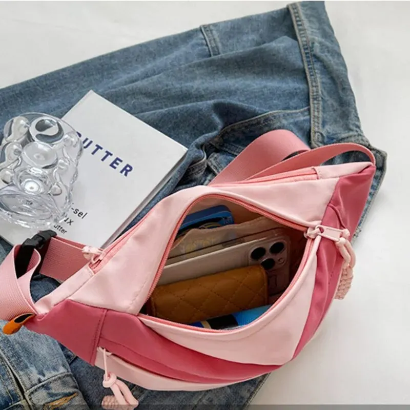 Простая нейлоновая сумка через плечо с плечевым ремнем Сумка-мессенджер большой