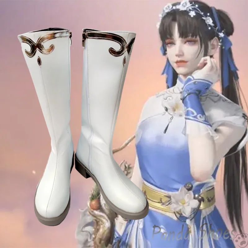 

Naraka Bladepoint меч и фея Чжао Linger косплей обувь Аниме игра искусственная кожа косплей костюм реквизит обувь для Хэллоуина