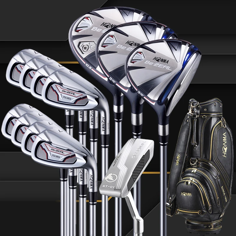 

Новые мужские клюшки для гольфа Honma 535, полный набор с водителями, лесом, клюшками и сумками для начинающих или учащихся среднего уровня