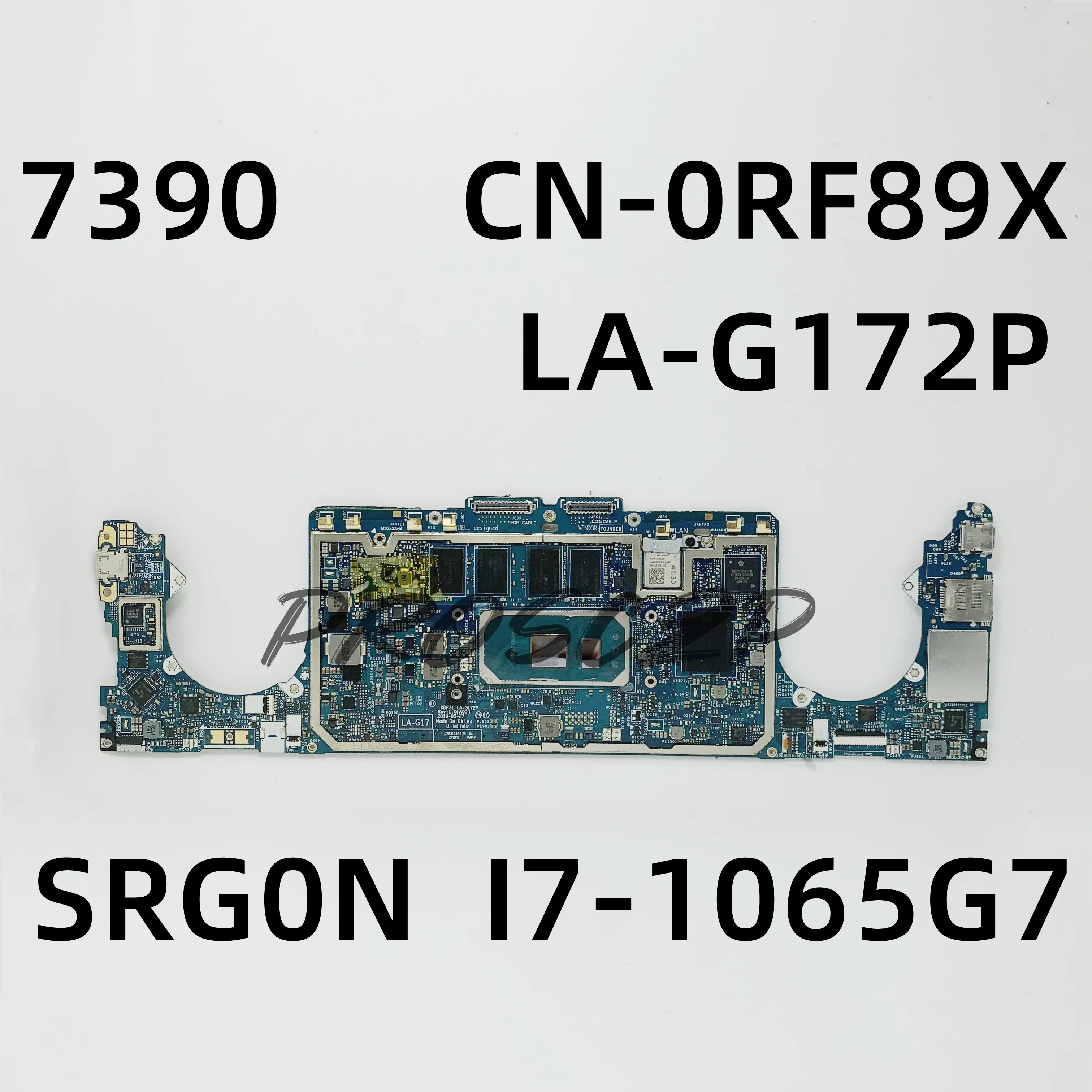 

CN-0RF89X 0RF89X RF89X материнская плата для ноутбука DELL 7390, материнская плата DDP31 с SRG0N I7-1065G 7, 100% Полная работа