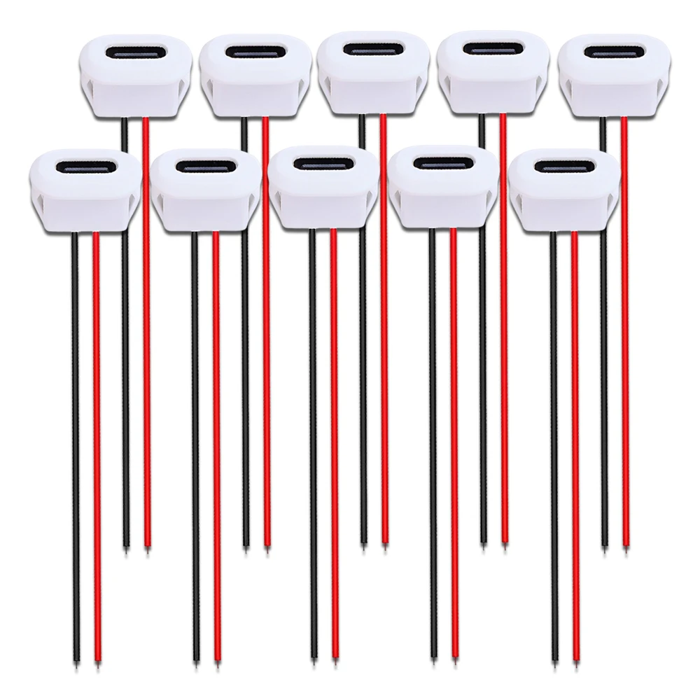 

TYPE-C2P Литая под давлением розетка, порт для зарядки, 30 В, 3 А, 2-контактный медный сердечник, красный/черный провод, разъем для бытовой техники 3C