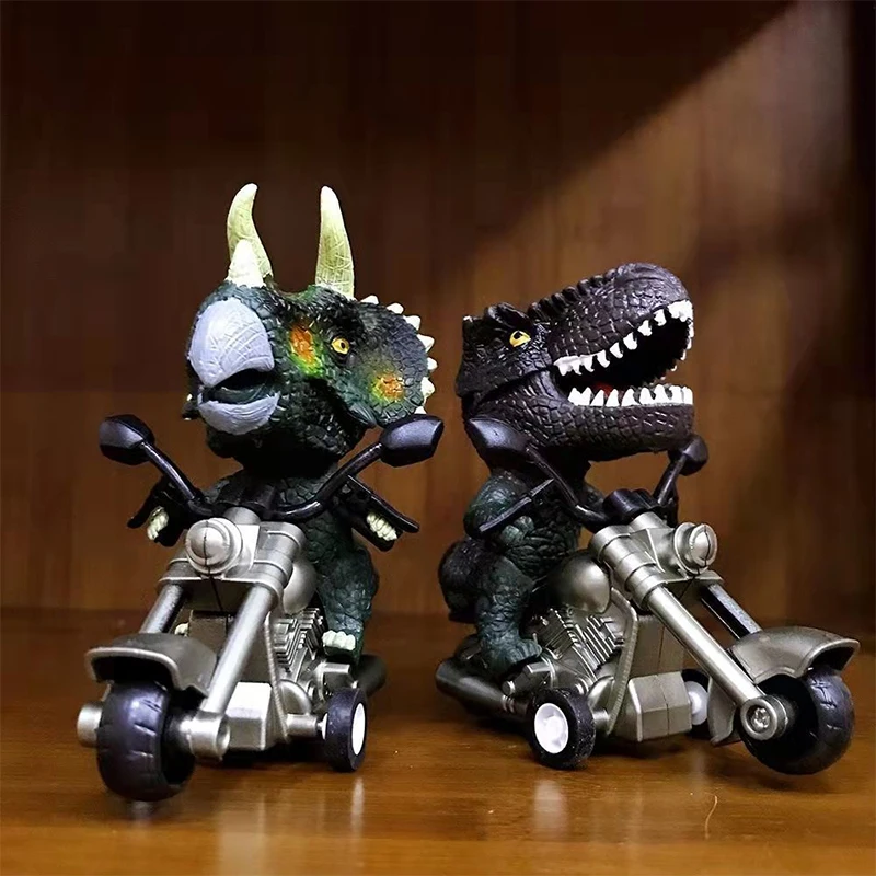 

Toys Car Plastic Dinosaur Model Simulation Tyrannosaurus Dragon Triangle Dragon Motorcycle Children Birthday Toys for Kids Gifts