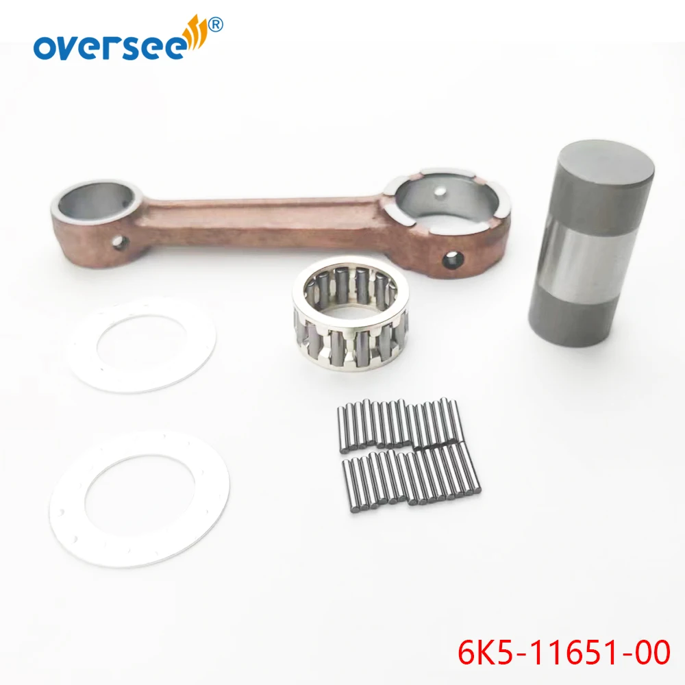 Boat Engine Connecting Rod Kit 6K5-11651-00 Connecting Rod Kit for Yamaha 60HP 70HP Outboard Motor 6K51165100