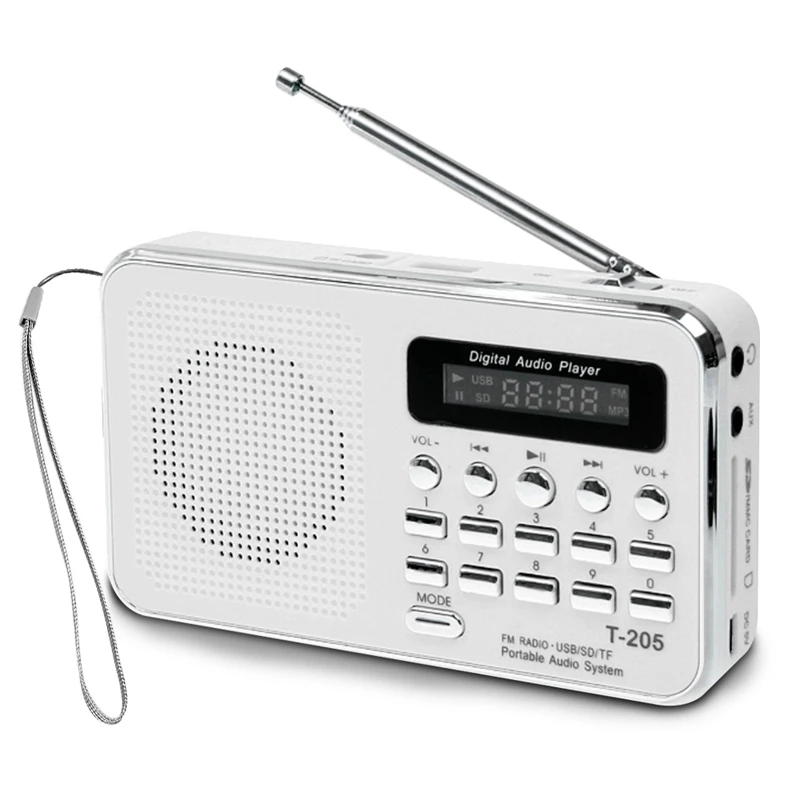 

Portable Mini Am Fm Radio Stereo Speaker Support Sd/Tf Card With Usb