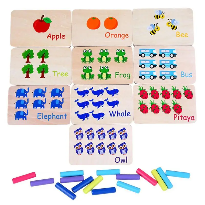 

Montessori Peg Board Math Board Game With Various Learning Cards Preschool Learning Toys Math And Numbers Educational Learning