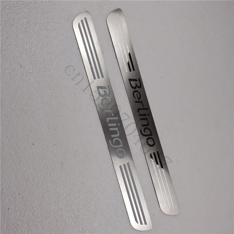 Для Citroen Berlingo B9 MK2 2008-2019 защитная пластина для порога автомобиля из нержавеющей