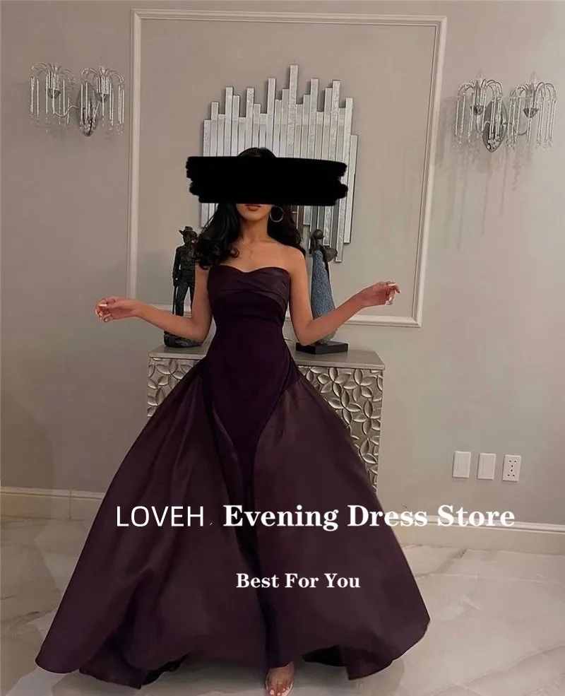 

Dark Burgundy Taffeta Evening Dresses Women Saudi Arabic Sweetheart Puff Skirt Party Gown Prom Dress Dubai Outfit Robe de soiree