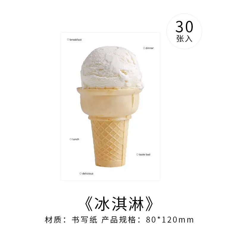 

Липкие заметки Gimue в форме фруктов с мороженым