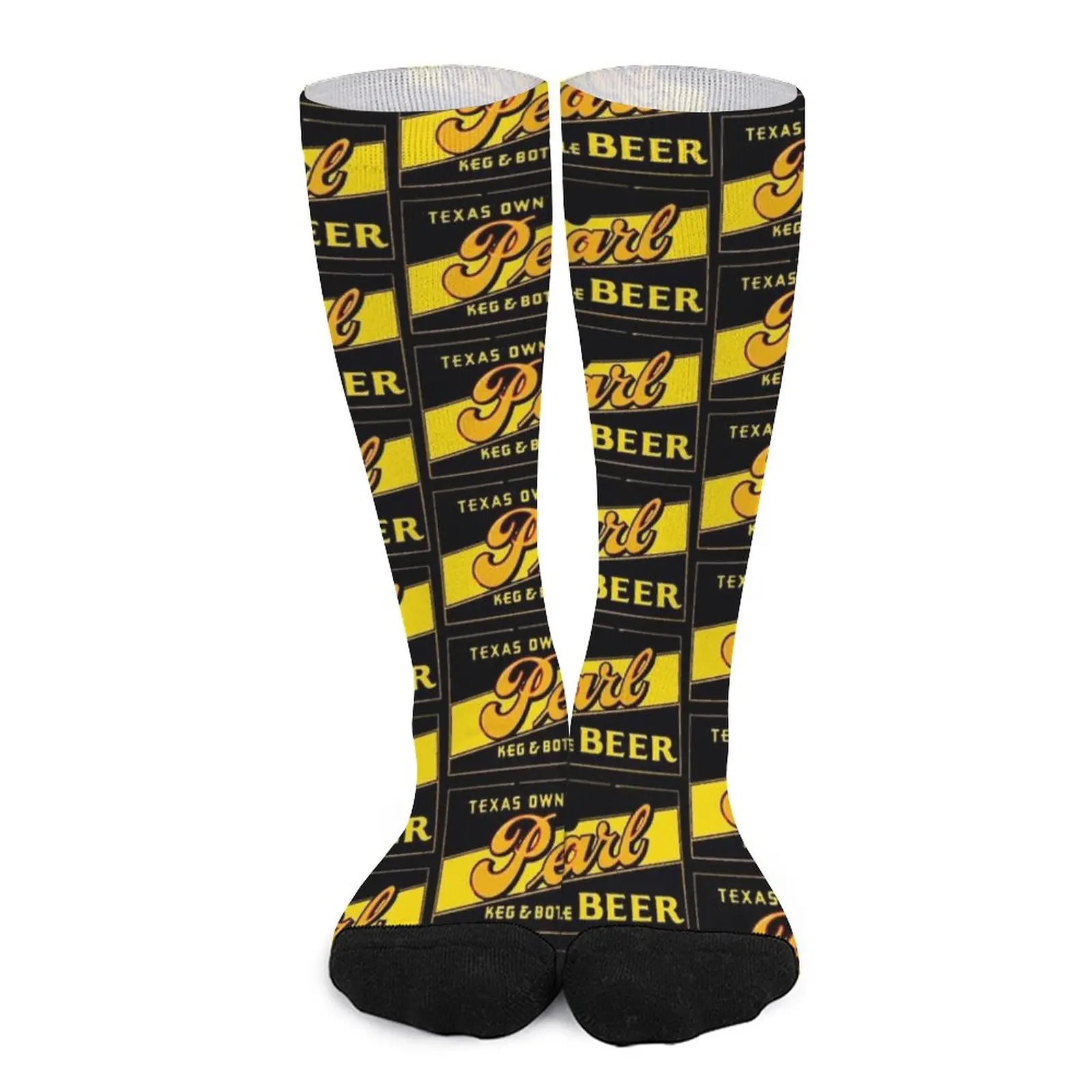 Жемчужные пиво Техаса винтажные знаки носки чулки Компрессионные Мужские
