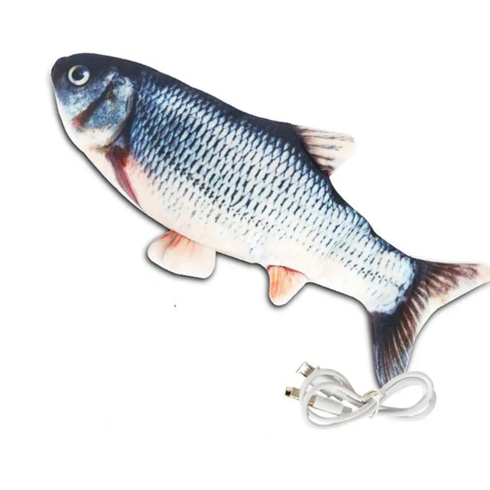 

Игрушка для кошек, имитация рыбы, USB зарядка, кошачья мята