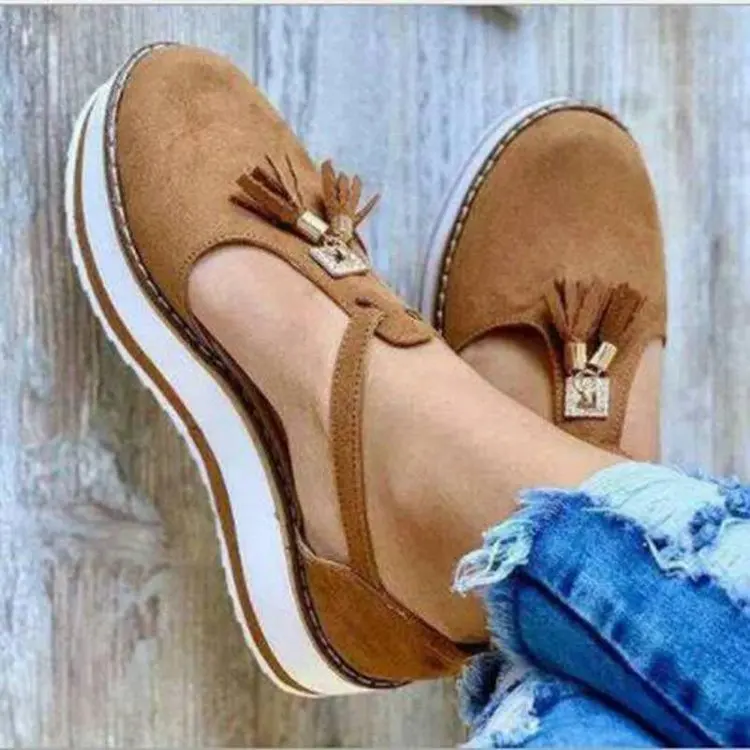 

Spring Summer Women Shoes 2022 Women Hemp High Heel Platform Outdoor Leisure Buckle Slippers Beach Sandals Ladies Sexy Tassel