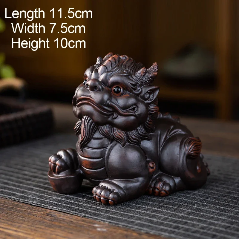 Фиолетовый чайный питомец Pixiu из глины