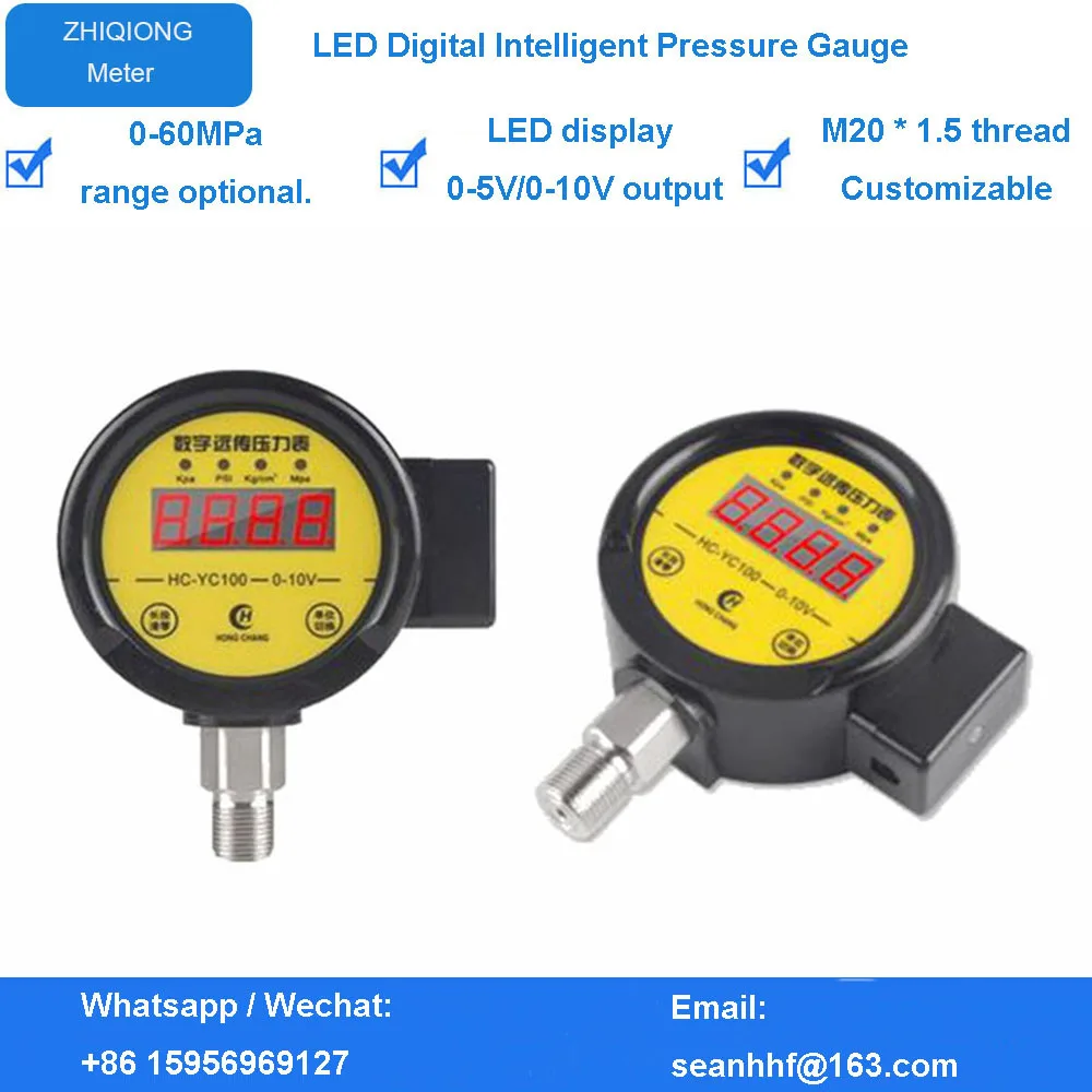 

Digital remote transmission pressure gauge inverter constant pressure water supply transmitter remote control 0-10V 0-5V output