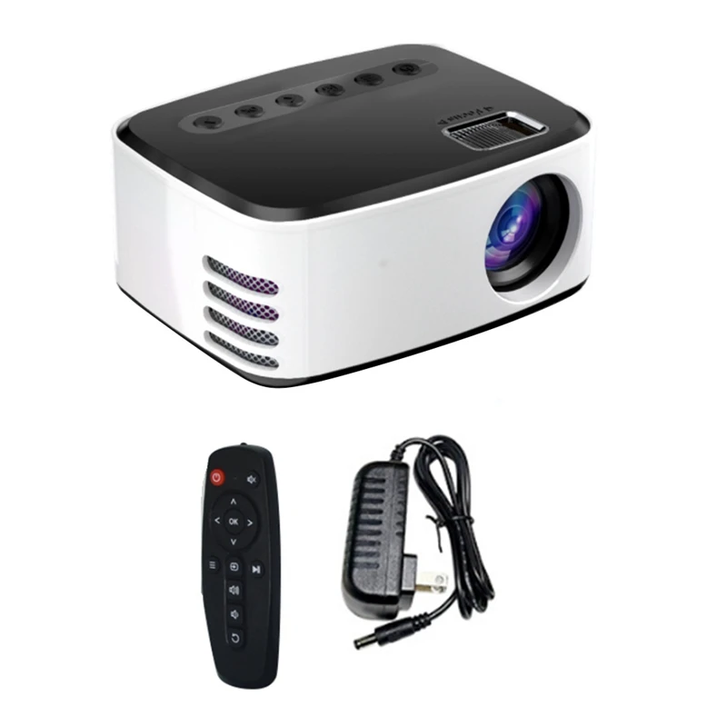 

T20 Mini Projector Same-Screen Version Portable USB HD LED Projector Home Media Video Player Projector