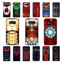 marvel hero spider man iron man clothes phone case for samsung note 5 7 8 9 10 20 pro plus lite ultra a21 12 72