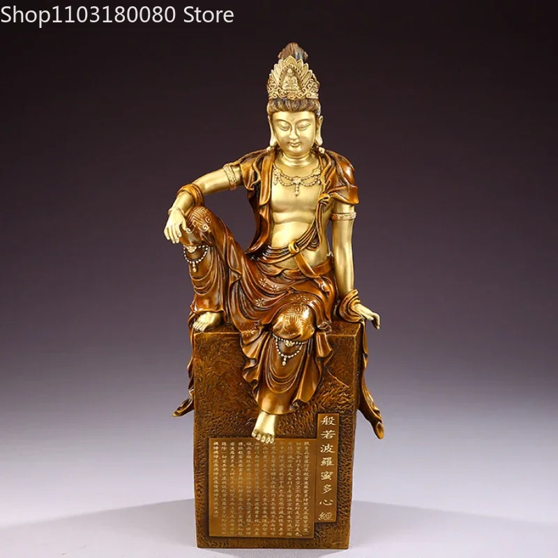 Статуя Будды из меди и латуни большой размер 59 5 см 46