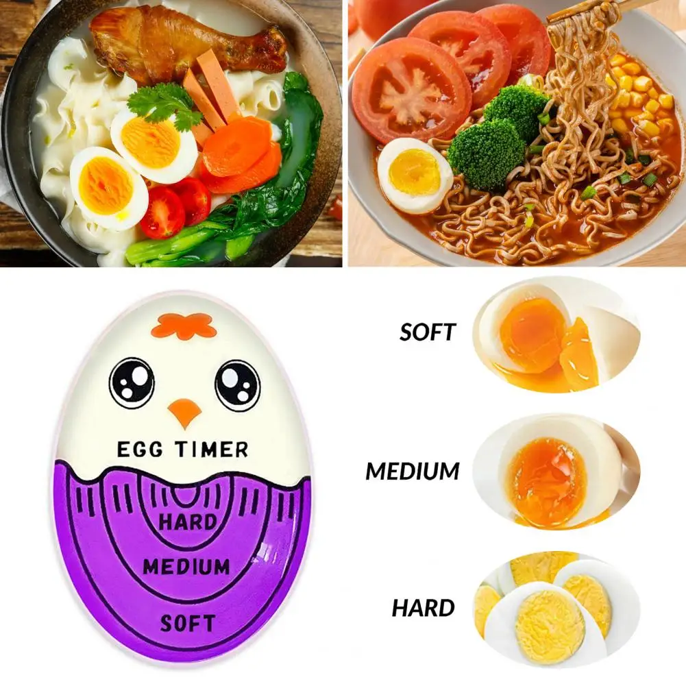 

Color Changing Egg Timer Temperature Egg Timer Accurate Kitchen Gadget for Soft Medium Hard Boiled Eggs Food Grade Mini