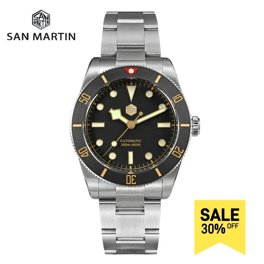 Часы San Martin Мужские механические 37 мм 200 м SN0138