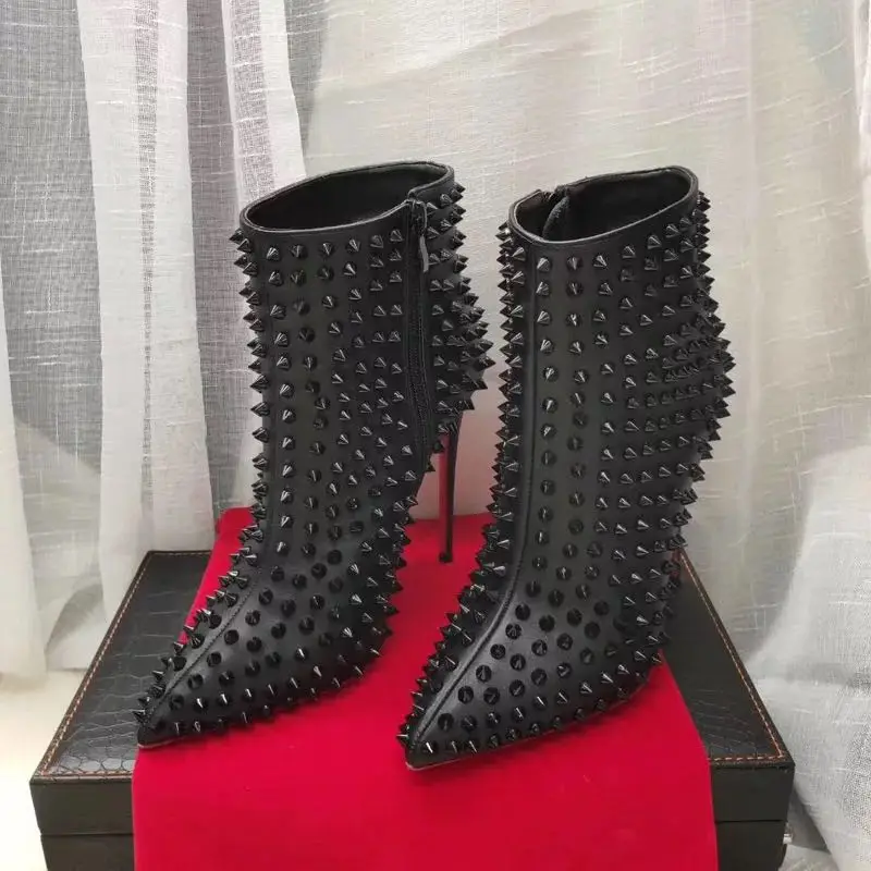 2023 New High Quality High Heel Sexy Rivet Women's Boots Party Fashion Boots Hand crafted Fashion Space