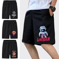 2022 new running shorts fashion breathable workout sports pants loose casual men fitness summer beach shorts astronaut pattern