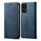 Кожаный однотонный Чехол-книжка для Xiaomi POCO M4 M3 M 4 X