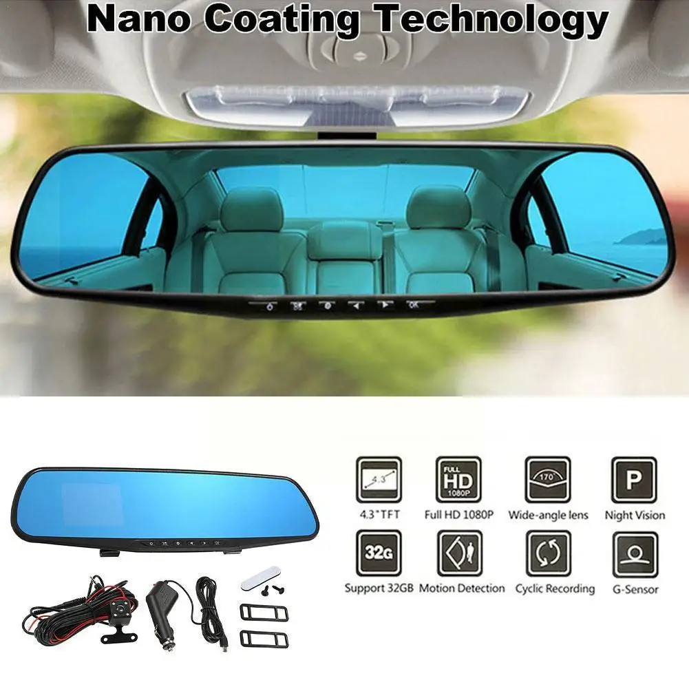 

Видеорегистратор с ЖК-дисплеем, ультраширокий угол обзора 170 °