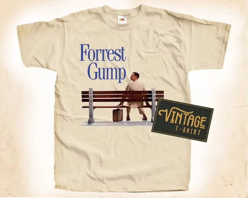 Футболка Forest Gump V1 футболка натуральный винтажный хлопковый постер фильма все