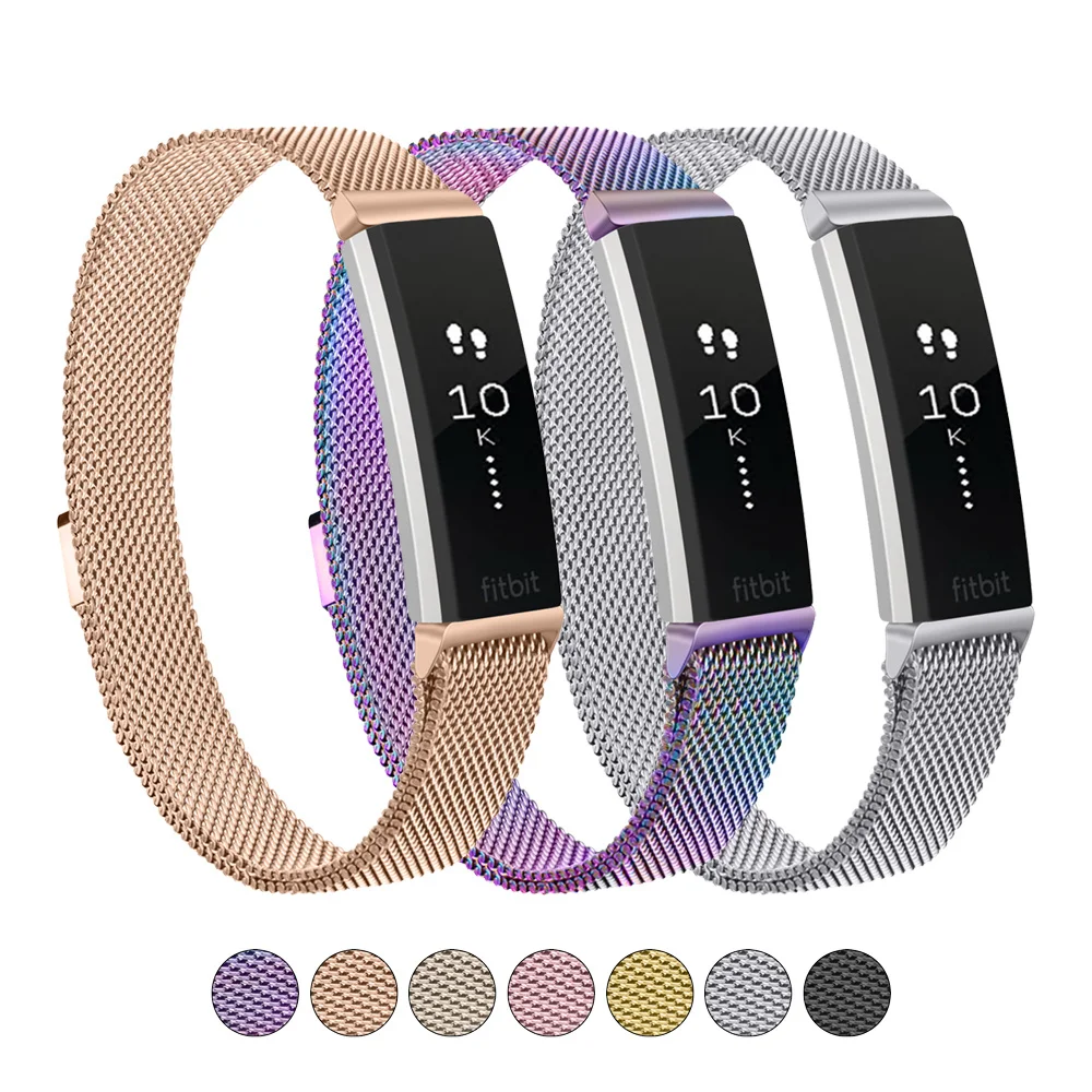 Milanese Strap Watch Band For Fitbit HR/Fitbit Alta Metal Magnetic Loop Band Replacement Bracelet For Fitbit Alta Watchband