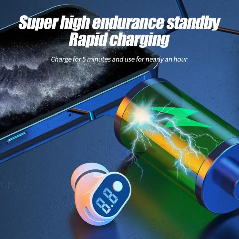 

Noise-reduction Business Headset In-ear Hifi Sound Sport Headphone Single-ear Wireless 5.2 Earphones Earbuds