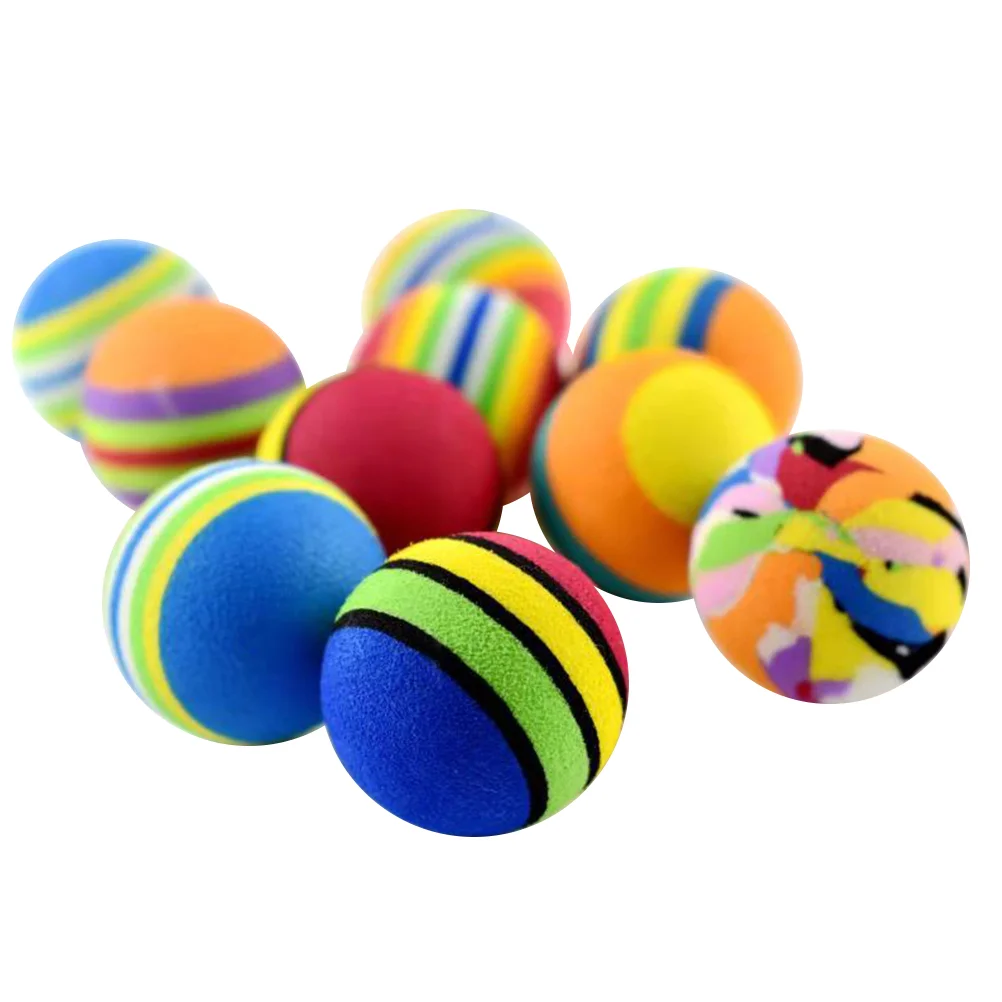 

10Pc Chew Balls Toys Aggressive Chewers Bouncy Puppy Molar Toys For Training Cleaning