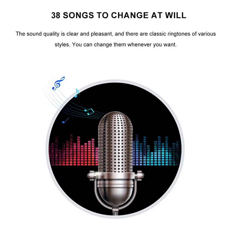 Автономный беспроводной дверной звонок 433 МГц 38 мелодий звонка Звонок Dingdong для