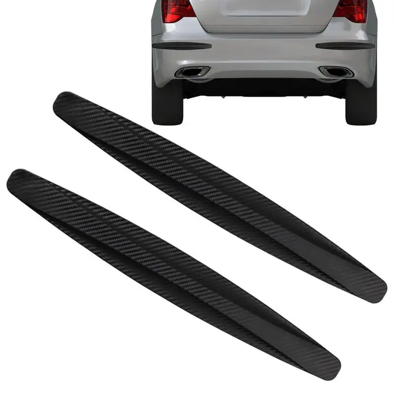 

2PCS Car Metal Bumper Protector Universal Soft Rubber Bumper Strip Door Trunk Corner Protector Guard For Decoration Strip Car
