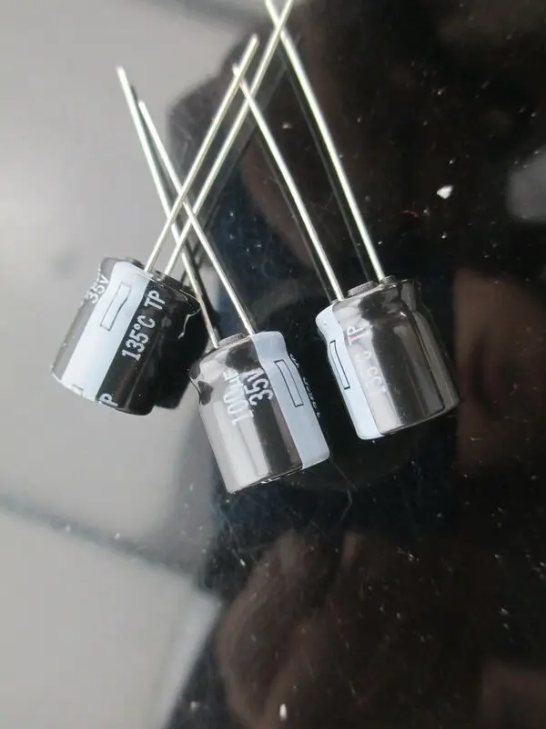 10pcs panasonic TP 100mfd 35v 100uf electrolytic Capacitor 10*12.5mm 135°C | Capacitors