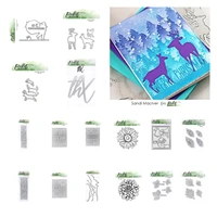 scene building rectangle tall christmas trees metal cutting dies stamps stencil scrapbooking new make photo album card diy paper