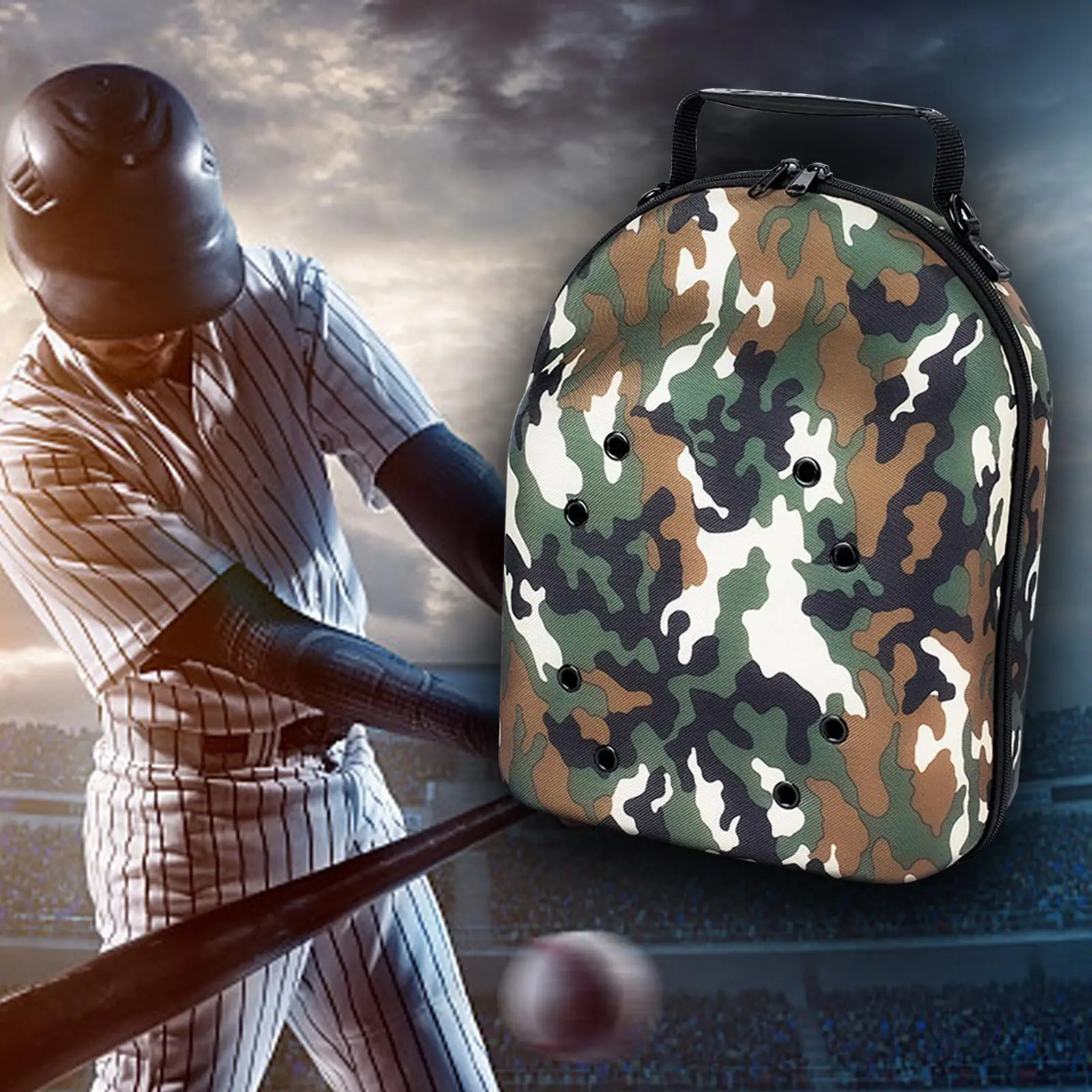 

Hat Cap Travel Case with Zipper Dustproof Protective Outdoor EVA Suitcase Organizer Storage Bag Baseball Hat Bags for Trip Home