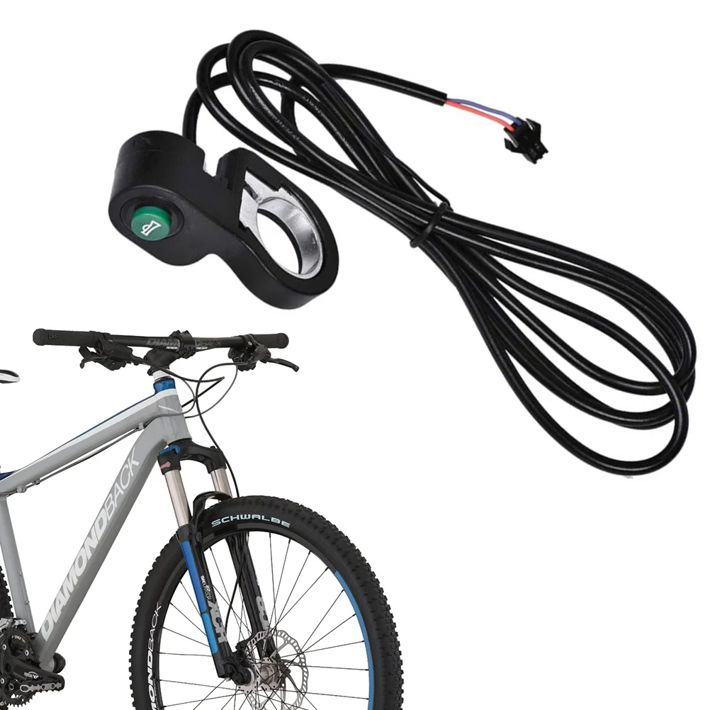 

Universal Touch Handlebar Horn Switch Button for Electrombile Motorbike (Black)