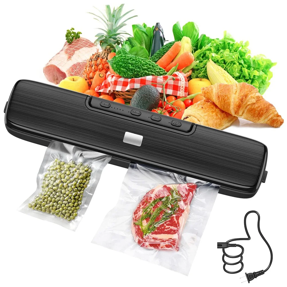 

Vacuum Sealer Machine - Food Vacuum Sealer for Food Saver - 12.6 Inch with 15Pcs Seal Bags Starter Kit US Plug