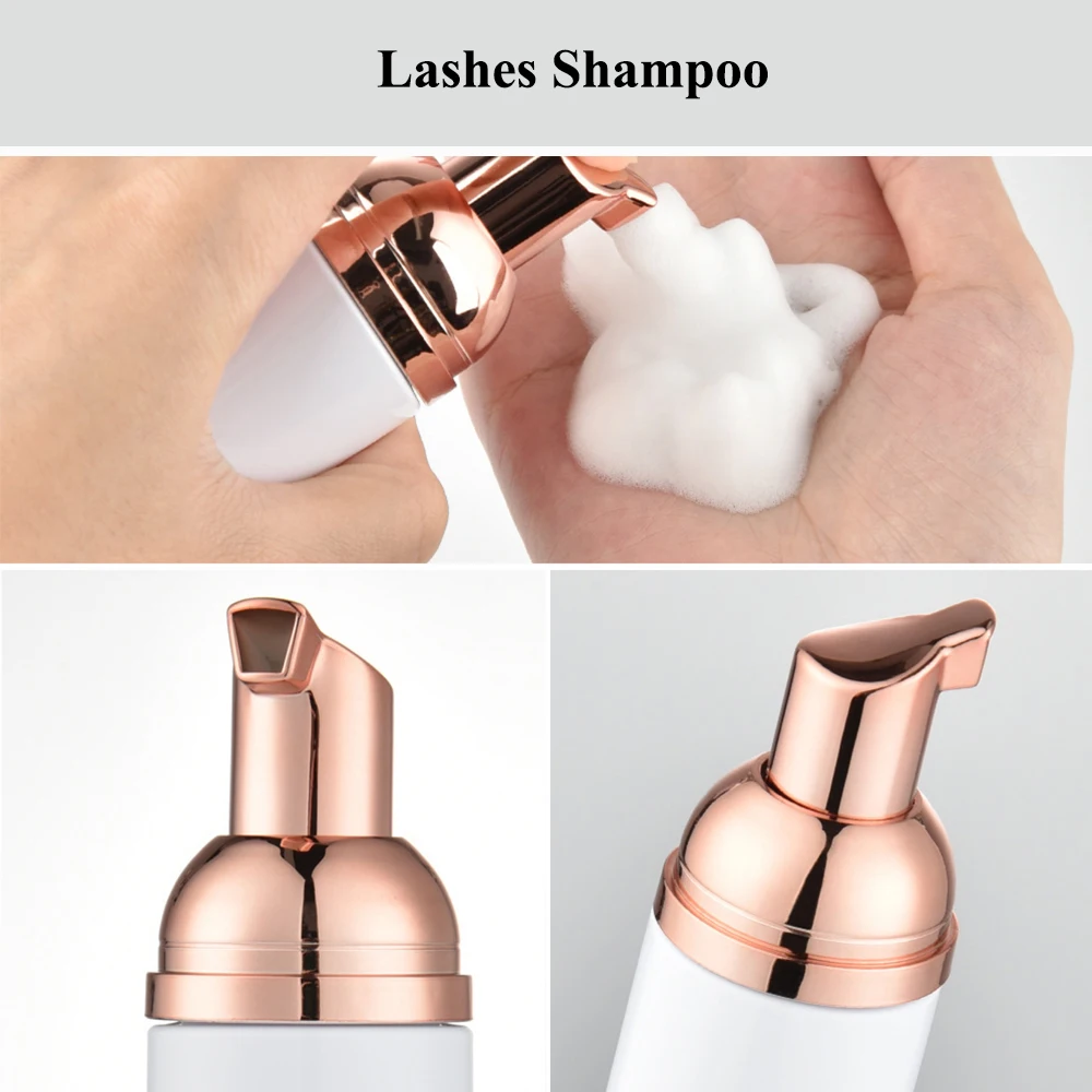 

5 PCS Lashes Shampoo Mousse Daily Face Cleaning Lashes Shampoo Non-Irritating Soft Shampoo Mousse Natural Deep Cleanser