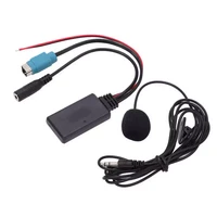 aux in bluetooth module aux in cable adapter stereo with removable microphone replacement for alpine 2009%e2%80%91up for modification