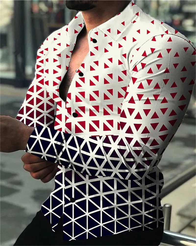 

Luxury Fashion Men's Shirts Oversized Casual Shirts Lion Print Long Sleeve Tops Mens Club Cardigan Shirts High Quality S-6XL