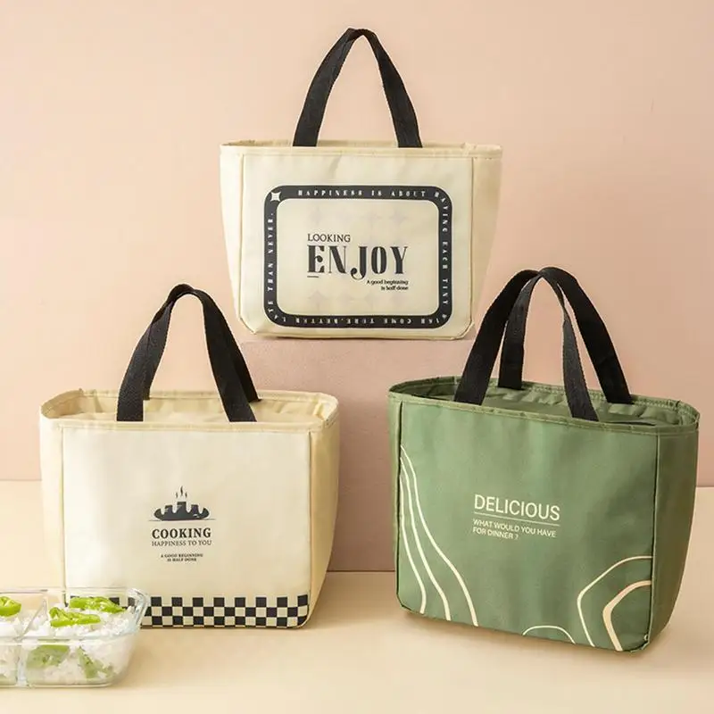 

Lunch Boxes Insulated Cute Lunch Box Portable Large Capacity Cooler Bag With Waterproof For Home Picnic Travel Work