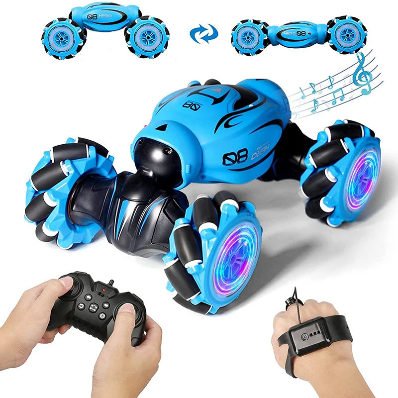 

New 1:16 4WD RC Car Radio Controlled Gesture Control Music Light Off Road Drift Vehicle Toys For Children Coche Teledirigido