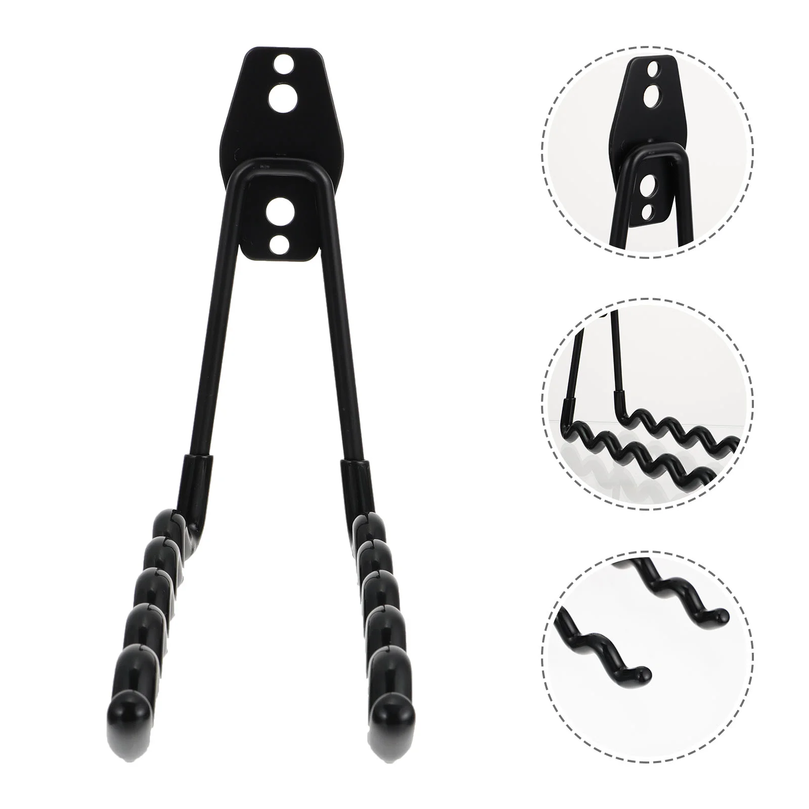 

2 Pcs Hook Storage Wavy Garden Heavy Duty Hooks Iron Non-slip Ordinary Basement