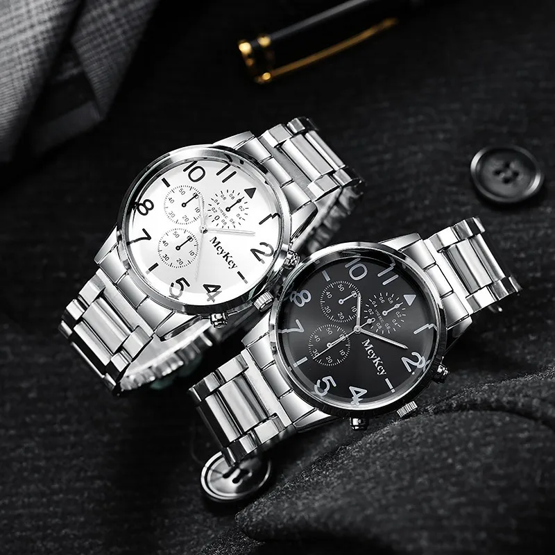

montre homme Famous Brand Mesh Men Watches Luxury Casual Stainless Steel Men Calendar Fashion Leather Quartz Clock часы мужские
