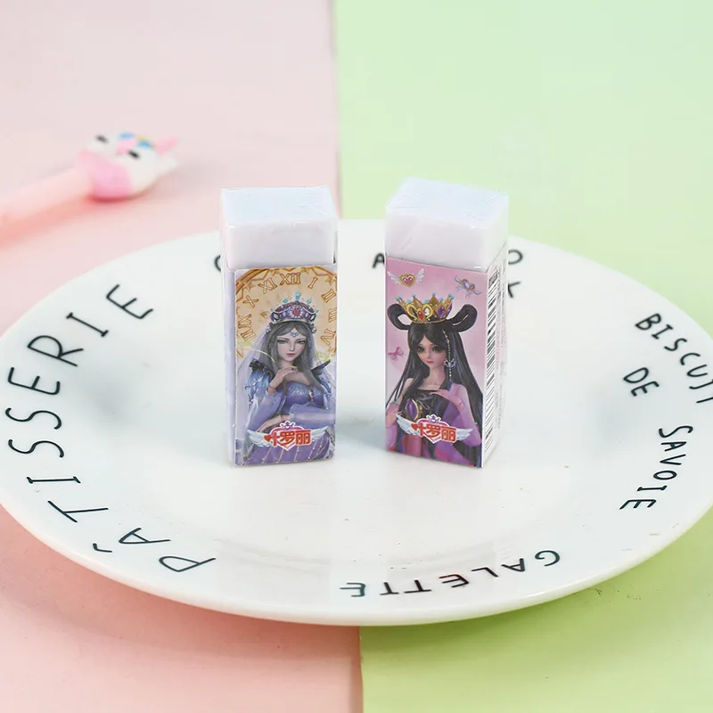 Мультяшные аниме милая принцесса большие ластики красивая девушка резинка